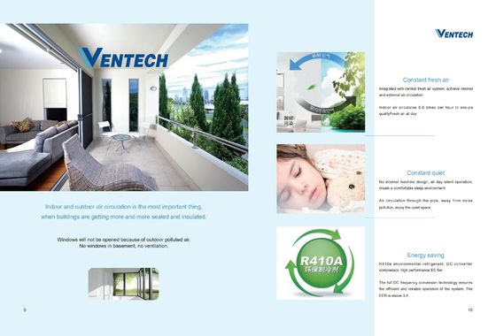 Constant Clean Whole House Air Conditioning System R410A Refrigerant